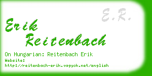 erik reitenbach business card